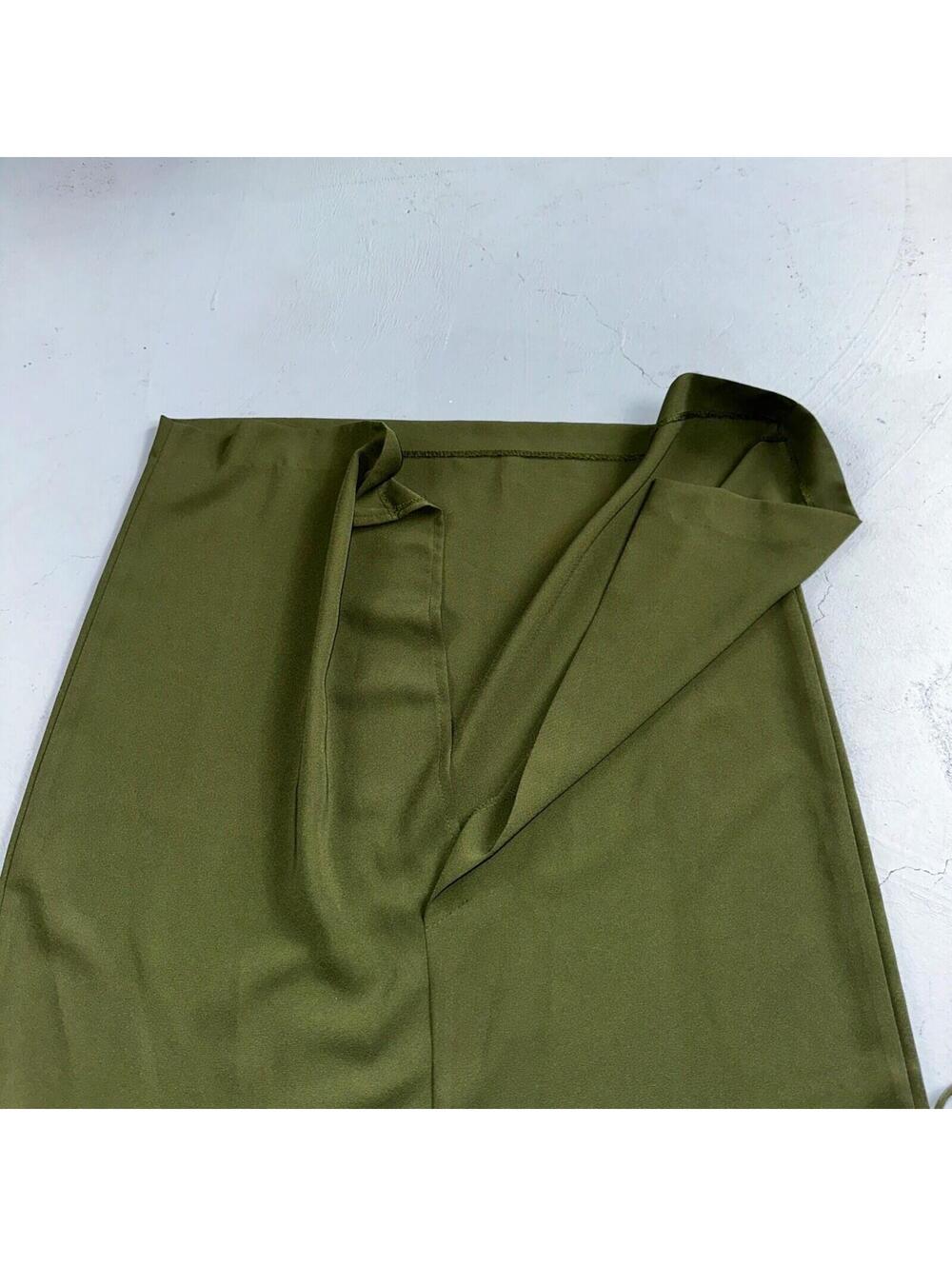 R&M Richards Karen Kwong Womens Maxi Dress Size 14 Green Simple Sleeveless VTG - Picture 10 of 11